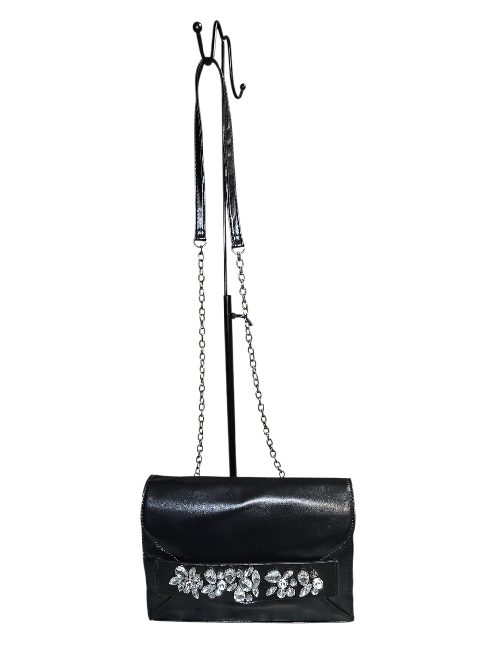 Black Embellished Crossbody Bag